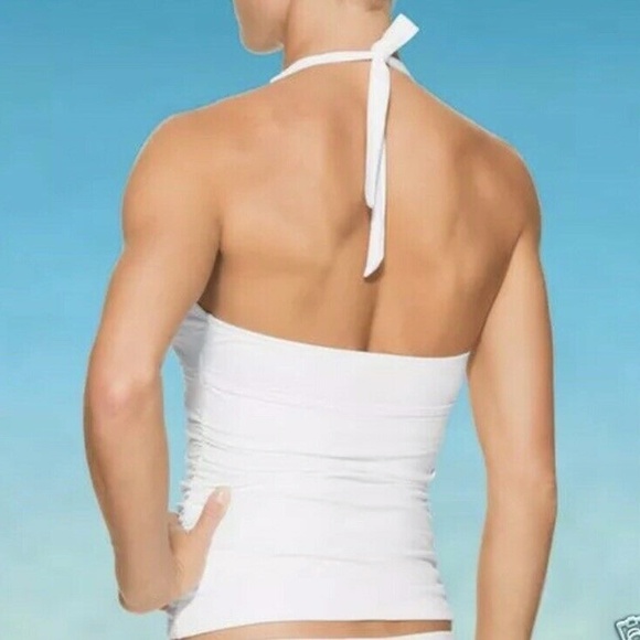 Athleta Shirrendipity Halter Tankini Top Blue NWT - Picture 2 of 12